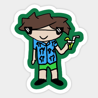 Tropical Vacation Sticker